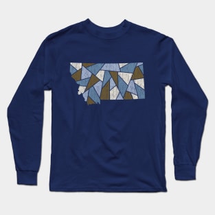 Montana Mosaic - Glacial Runoff Long Sleeve T-Shirt